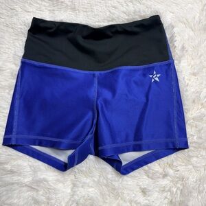Rebel athletic blue and black compression shorts Adult Extra Small AXS